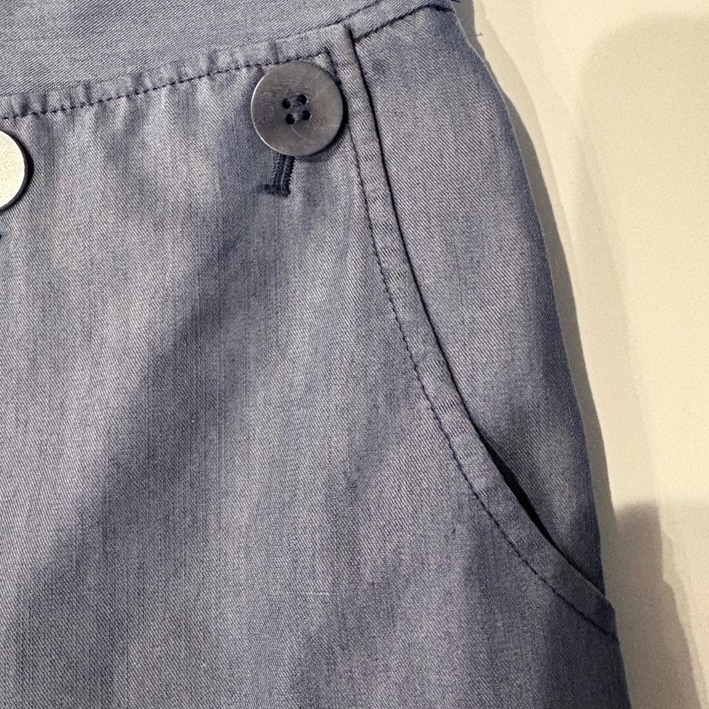 Lafayette 148 New York Blue/Grey Trousers Size 14 - Picture 3 of 6